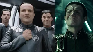 Romulans in Star Trek Strange New Worlds 1x10 Quality of Mercy vs Thermians in Galaxy Quest