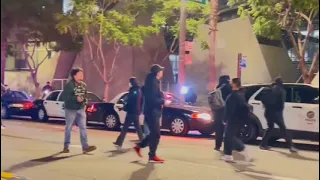 Black Bloc Antifa terrorize Police in LA