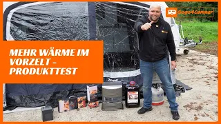 Vorzelt heizen beim Wintercamping - Zibro Petroleumofen LC 130, Ecomat 2000 & Outchair | Test