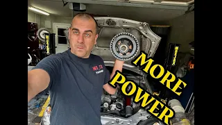 UPGRADING MY SLK32 SUPERCHARGER CRANK PULLEY (MOE BOOST, MOE PROBLEMS)