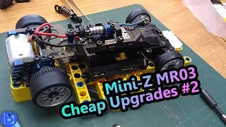 Mini-Z MR03 Upgrades 2 - Aluminium RM Motor Mount & Oil Shock