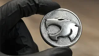 I made a THUNDERCATS coin | Metal Casting with Torch, Spoon, Silicone Mold