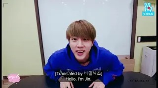 [ ENG SUB ] VLIVE ㅡ November 17, 2015 | BTS Eat Jin Live : 배고프지 않아요 ?