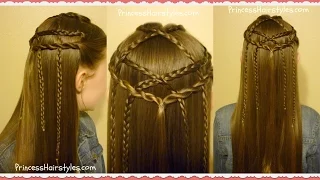 Braided Lattice Pull Through Hairstyle