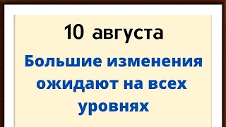 10 августа - Большие изменения ожидают на всех уровнях | Лунный Календарь