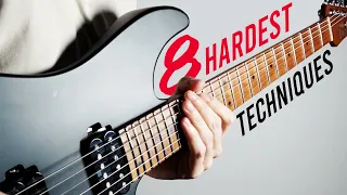 8 Hardest METAL Guitar Techniques 🔥