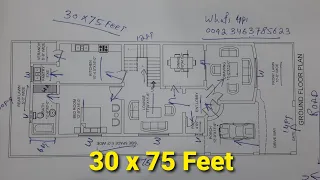 30 x 65 House Plan