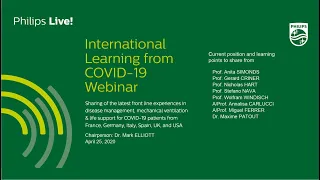 COVID-19 Webinar 3: International Learning from COVID-19 I Philips