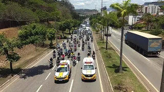 Transporte de peça gigante congestiona o trânsito na BR 381 em Ipatinga