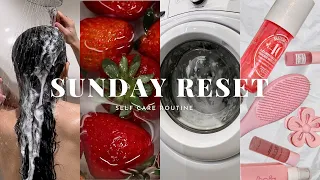 PRODUCTIVE SUNDAY RESET ROUTINE/ VLOG: whole body pamper routine, Skincare, Laundry &more!🧼🧖🏻‍♀️✨