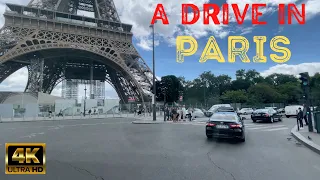 A Drive in Paris | 4K | France🇫🇷| May 2022 | Arc de Triomphe to Eiffel Tower | Rojin in Wanderland