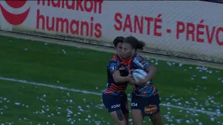 TOP 14 - Essai de Enzo BENMEGAL (R92) - Aviron Bayonnais - Racing 92 - Saison 2022/2023