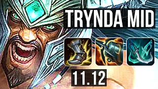 TRYNDAMERE vs SYLAS (MID) | 5.0M mastery, 1200+ games, 12/2/7, Legendary | EUW Diamond | v11.12