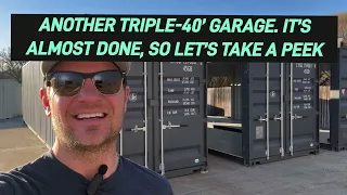 ANOTHER 40’ TRIPLE GARAGE ALMOST WRAPPED UP! COMMENT WITH SUGGESTIONS AND QUESTIONS! #tinyhome