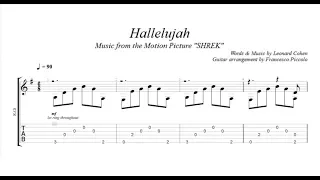 Fingerstyle Guitar TAB -  Hallelujah (Music from the Motion Picture "SHREK")