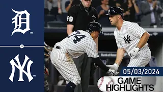 Detroit Tigers Vs New York Yankees Game Highlights  05/03/2024 | MLB Highlight 2024