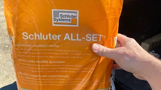 Mix only part of the bag / Schluter All-SET