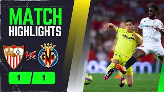 Sevilla Vs Villareal All Goals & Highlights 1-1 laliga