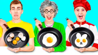 אני נגד סבתא אתגר בישול | פריצות וכלים פשוטים למטבח סודי RaPaPa Challenge