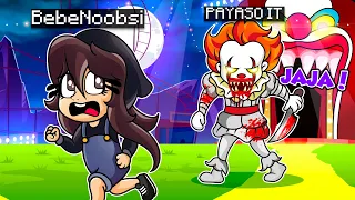 ¡ESCAPA DEL PAYASO MALVADO! 😭🤡 - BEBENOOBSI Y BEBENOOB ESCAPAN DEL CARNAVAL DEL TERROR EN ROBLOX!