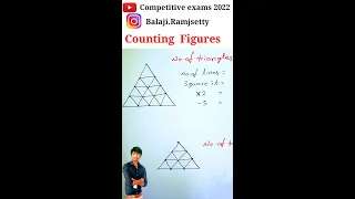 Counting figures Reasoning | Triangles in Figure Counting Reasoning shortcuts | Balaji Ramisetty