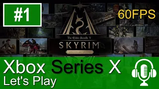 Skyrim Anniversary Xbox Series X Gameplay (Let's Play #1) - 60fps