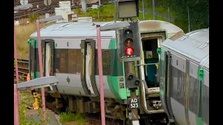 Southern 377317 Electrostar Derailment At Tonbridge & SE 375 Diverts - Sunday 23rd August 2020