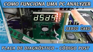 Como funciona uma PC Analyzer Placa de diagnóstico Debug Card POST