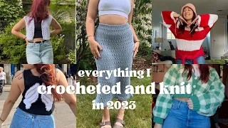 everything I crocheted and knit in 2023