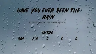 Have you ever seen the rain by Creedence Clearwater Revival - Easy chords and lyrics