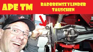 Piaggio Ape TM Radbremszylinder tauschen @ApeHarry @italobee