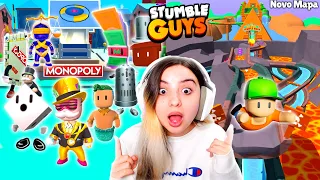 NOVAS SKINS com 2 NOVOS MAPAS na MELHOR UPDATE 0.56 do STUMBLE GUYS! Descobri Burlas Secretas...