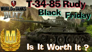 WOT Blitz T-34-85 Rudy Mastery Gameplays - Black Friday Offer, Is It Worth It?