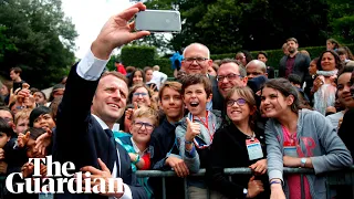 Emmanuel Macron scolds teenager for calling him 'Manu'