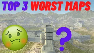 Top 3 WORST Maps In WOT Blitz