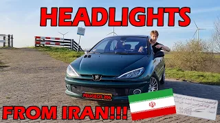 Headlights from IRAN! Peugeot 206