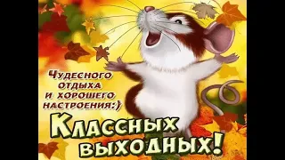 Хороших выходных! Музыкальное пожелание💖//Have a nice weekend!  Wish you a great weekend!