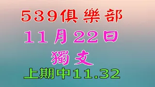 11月22日539傳奇俱樂部獨支-上期11.32