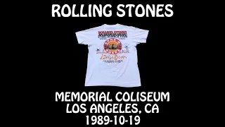 Rolling Stones - 1989-10-19 - Los Angeles, CA @ Memorial Coliseum [Audio]