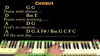 Morning Has Broken (Cat Stevens ) Piano Cover Lesson with Chords/Lyrics