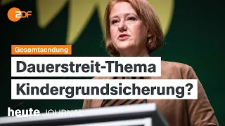 heute journal 07.4.24 Kindergrundsicherung, Truppenabzug aus Süd-Gaza, Kunst in Greifswald (english)