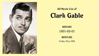 Clark Gable Movies list Clark Gable| Filmography of Clark Gable