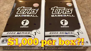 📈$1,000 PER BOX!  NEW RELEASE!  2022 TOPPS SERIES 1 FIRST EDITION!