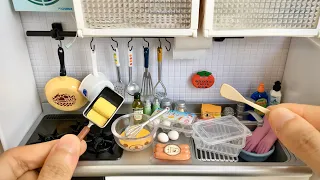 Re-Ment Mini Kitchen Toy Food Miniature Cooking | Cutest Yummy Lunchbox (ASMR)