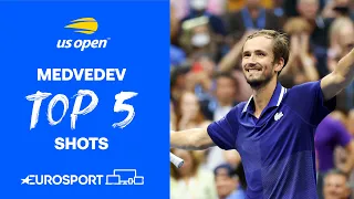 Daniil Medvedev's Top 5 Shots | US Open 2021 Highlights | Eurosport