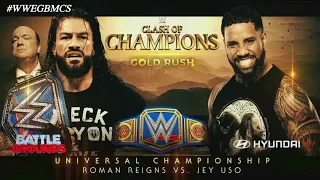 Roman Reigns vs. Jey Uso - Official Match Card V2 HD - WWE Clash Of Champions 2020