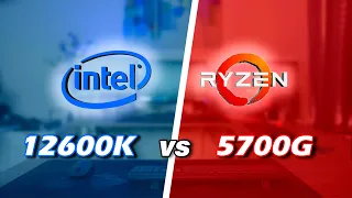 Intel 12600k vs Ryzen 5700g - MID-RANGE CPU FACEOFF - Integrated Graphics, Power, Premiere Pro