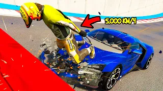 КАК ДАЛЕКО МОЖНО ВЫЛЕТЕТЬ С МАШИНЫ ПРИ УДАРЕ ЭКСПЕРИМЕНТ В ГТА 5 МОДЫ  GTA 5 ИГРЫ ВИДЕО MODS