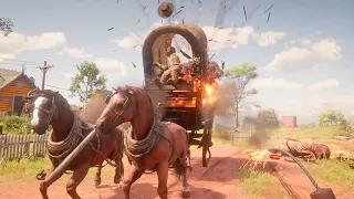 Dynamite & Fire Bottle Gameplay #5 - Red Dead Redemption 2 PC, 60FPS