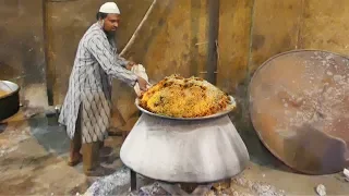Hyderabadi Mutton Dum Biryani making Process | حيدر آباد لحم ضأن دوم برياني صنع عملية